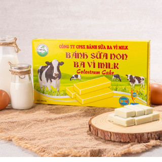 Bánh Sữa Ba Vì Hộp 180g - Ít Ngọt Sữa Non Nguyên Chất Bavimilk