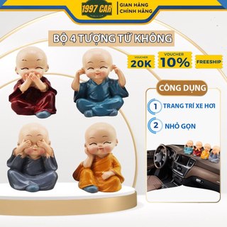 Bộ Tượng Tứ Không - Vật Trang Trí Phong Thủy
