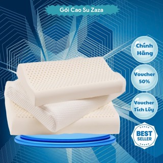 Gối Cao Su Non ZaZa Cao Cấp - Gối Cao Su Chông Ngáy Ngủ, Mềm Mại hình chữ nhật với thước 50cm - 30cm