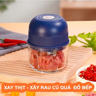 Máy Xay Mini Cầm Tay Xay Thịt Xay Tỏi Ớt Máy Xay Đa Năng Cổng Sạc Type C Tiện Lợi Nhanh Chóng