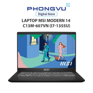 Laptop MSI Modern 14 C13M-607VN (i7-1355U) (Đen) - Bảo hành 24 tháng
