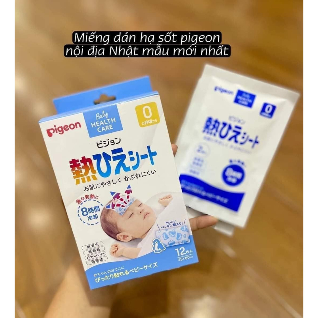 Miếng dán hạ sốt pigeon cho bé