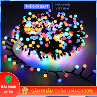 [HỎA TỐC] Dây đèn led bi đục nhỏ dài 5m/15m chớp nháy đủ kiểu trang trí Noel, Tết,...