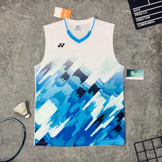 ÁO CẦU LÔNG YONEX SÁT NÁCH MÀU TRẮNG XANH, Mặc Thoáng Mát Trong Luyện Tập Và Thi Đấu