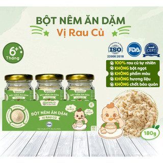 Hạt Nêm Ăn Dặm Hữu Cơ Anpaso Cho Bé Từ  6 Tháng Tuổi, Bột Nêm Rau Củ Cho Bé