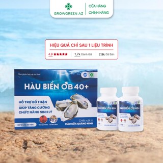Tinh Chất Hàu Biển OB 40+ Tăng Cường Sinh Lý Nam Giới, Bổ Thận Tráng Dương (Bộ 2 Hộp x 30 Viên)