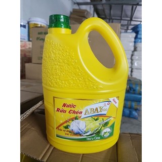 🧴 [Một can] nước rửa chén ABAY 4kg – Hương chanh mát lạnh, sạch bong chén đĩa!
