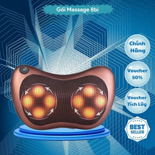 Gối Massage Hồng Ngoại 8 Bi 2 Chiều Cao Cấp - Máy, Gối Mát Xa Cổ Vai Gáy Chính Hãng Công Nghệ Nhật Bản - GMX4