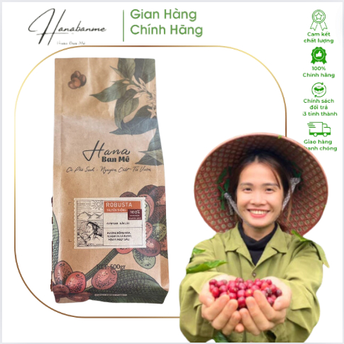 Cà phê nguyên chất Robusta Đắk Lắk, đậm đà hậu ngọt, cafe rang xay, cafe pha