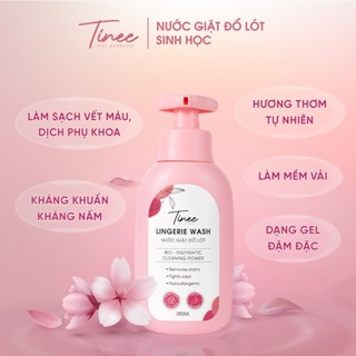 Nước giặt đồ lót sinh học Tinee 280ml bản nâng cấp nano bạc mới kháng khuẩn an toàn cho da