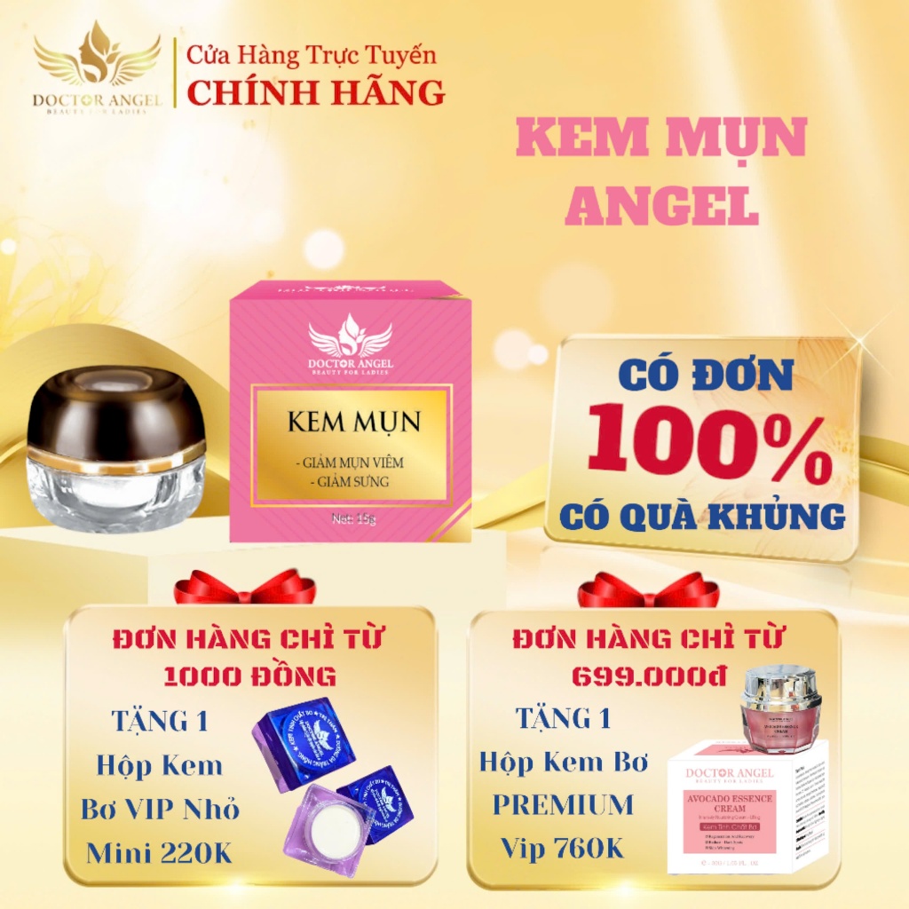 KEM MỤN ANGEL - BS HOA (dưỡng da) Chăm Sóc Da Làm Đẹp Da Skincare [CÓ ĐƠN 100% CÓ QUÀ]