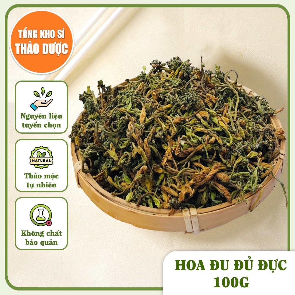 Hoa Đu Đủ Đực Thượng Hạng 100g (Khô,Thơm,Sạch)