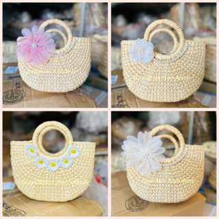 Túi lục bình mẫu bán nguyệt ⚡ SIÊU HOT ⚡ Túi có lót vải và khoá kéo , chất liệu thân thiện, tỉ mỉ chắc chắn