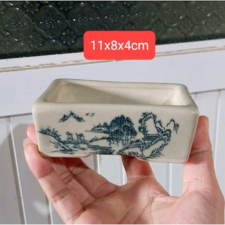 Chậu mini bonsai gốm đất nung bát tràng