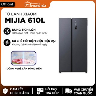 Tủ lạnh 2 cánh Xiaomi Inventer Mijia 610L – 20 ngăn chứa, độ ồn thấp