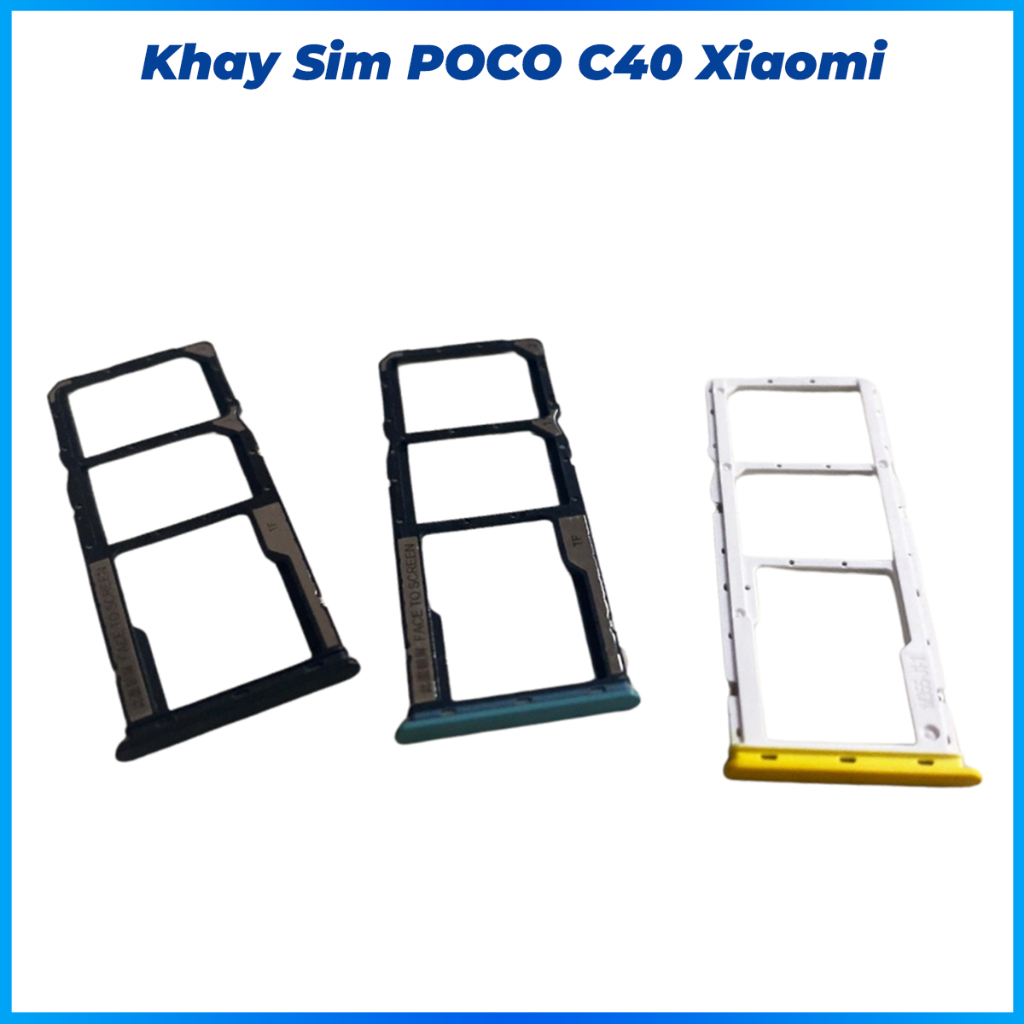 Khay Sim POCO C40 Xiaomi (Hàng mới về, đẹp, chuẩn)