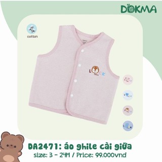 Áo gile nỉ 2 lớp Dokma 1-24M phối tai DA579
