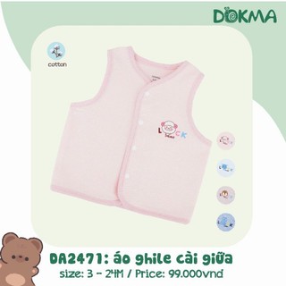 Áo gile nỉ 2 lớp Dokma 1-24M phối tai DA579