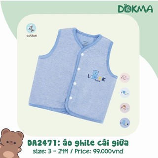 Áo gile nỉ 2 lớp Dokma 1-24M phối tai DA579