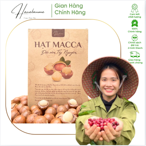 Hạt Macca Đắk Lắk nứt vỏ size đại >26mm