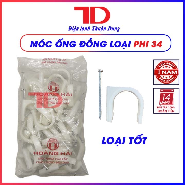 Đinh móc ống nước, dây điện phi 34