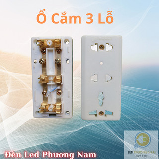 [COMBO 2 ]  Ổ Cắm Không Dây 3 Lỗ ABS