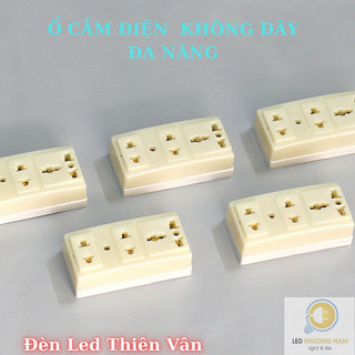 [COMBO 2 ]  Ổ Cắm Không Dây 3 Lỗ ABS