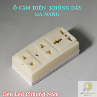 [COMBO 2 ]  Ổ Cắm Không Dây 3 Lỗ ABS