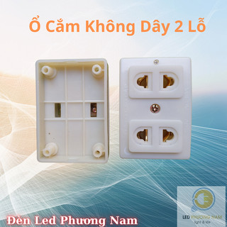 [COMBO 2 ]  Ổ Cắm Không Dây 3 Lỗ ABS