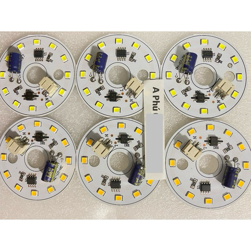 Nhân led 7w-220v kèm jack nối