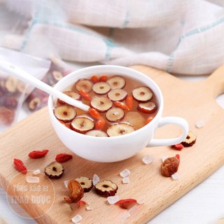 Táo đỏ thái lát 1kg, táo đỏ Hàn Quốc sấy giòn, không tẩm đường, dùng pha trà, chưng yến, nấu chè