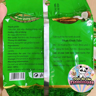 Bánh dừa nướng Quỳnh Trân, bánh dừa nướng số 1 đặc sản Quảng Nam (gói 150g)