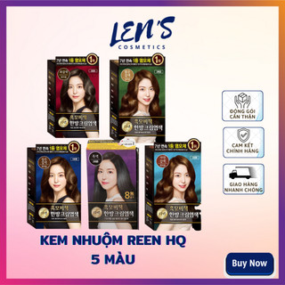 [TP HCM] Kem nhuộm phủ bạc thảo dược Hàn quốc REEN HEUKMOBICHAEK ORIENTAL CREAM - Hộp 3 gói