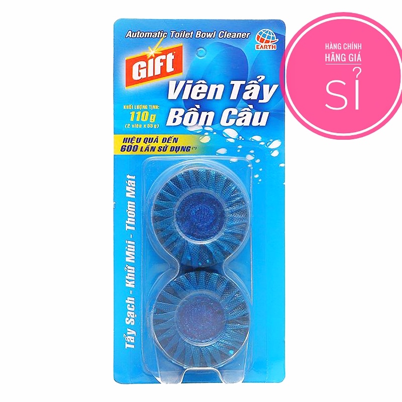COMBO 3 VIÊN TẨY BỒN CẦU GIFT VỈ 2 VIÊN