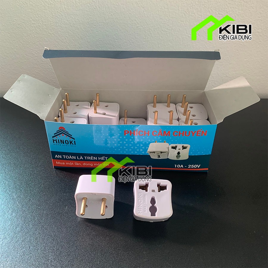 Ổ cắm nối, ổ cắm điện giá rẻ chuyển đổi linh hoạt từ 2 chấu sang 3 chấu độ bền cao