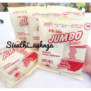 Mì Koreno Jumbo Túi 1kg - Mì Ăn Liền Hàn Quốc Vị Bò Cay ( Túi 10gói x 100gr )