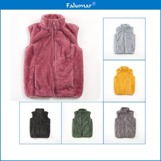 Áo Gile Lông Cho Bé, Áo Khoác Lông Cừu Sát Nách Mùa Đông Cho Bé Gái/Trai Mềm Mịn 2 Mặt Lông Giữ Nhiệt Tốt, Áo Ấm Trẻ Em