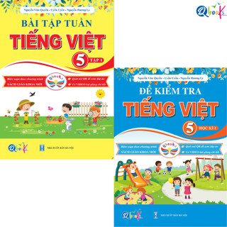 Sách - Combo Bài Tập Tuần Và Đề Kiểm Tra Tiếng Việt Lớp 5 - Cánh Diều - Học Kì 1 (2 cuốn)