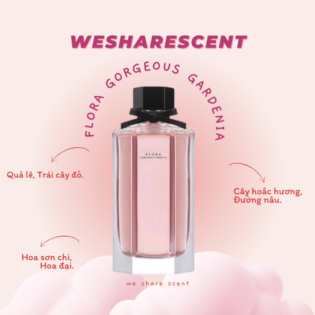 [𝘼𝙪𝙩𝙝] Nước hoa Flora Gorgeous Gardenia EDT 5ml/10ml -𝙬𝙚𝙨𝙝𝙖𝙧𝙚𝙨𝙘𝙚𝙣𝙩-