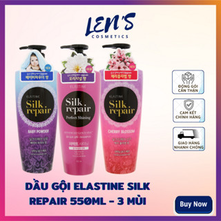 [TP HCM] Dầu Gội Chăm Sóc Tóc Elastine Silk Repair 3 MÙI HƯƠNG 550ML - Hàn Quốc