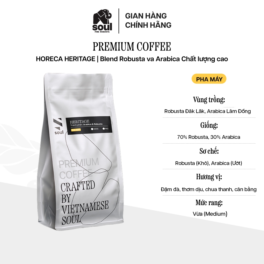 CÀ PHÊ CHẤT LƯỢNG CAO | HORECA HERITAGE - PHA MÁY