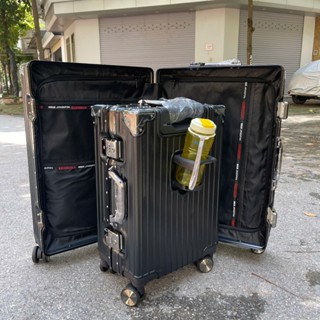 Vali Size 20/22/24/26/28 inch [Bản nâng cấp] Vali khung nhôm khóa sập hàng xịn, có khay đựng cốc