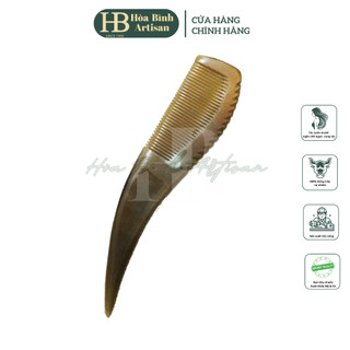 Lược sừng trâu mẫu liềm cao cấp Xuất Mỹ & EU - Hòa Bình Artisan  Lược giúp tóc suôn mượt, ngăn chẻ ngọn & rụng tóc
