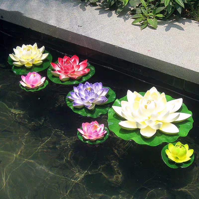 Hoa sen xốp  thả bể nước, hoa thả bát tụ lộc