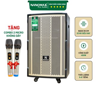 Loa Kéo Nanomax SK-12F3 Bass 3 Tấc 30cm Công Suất 450w Karaoke Bluetooth