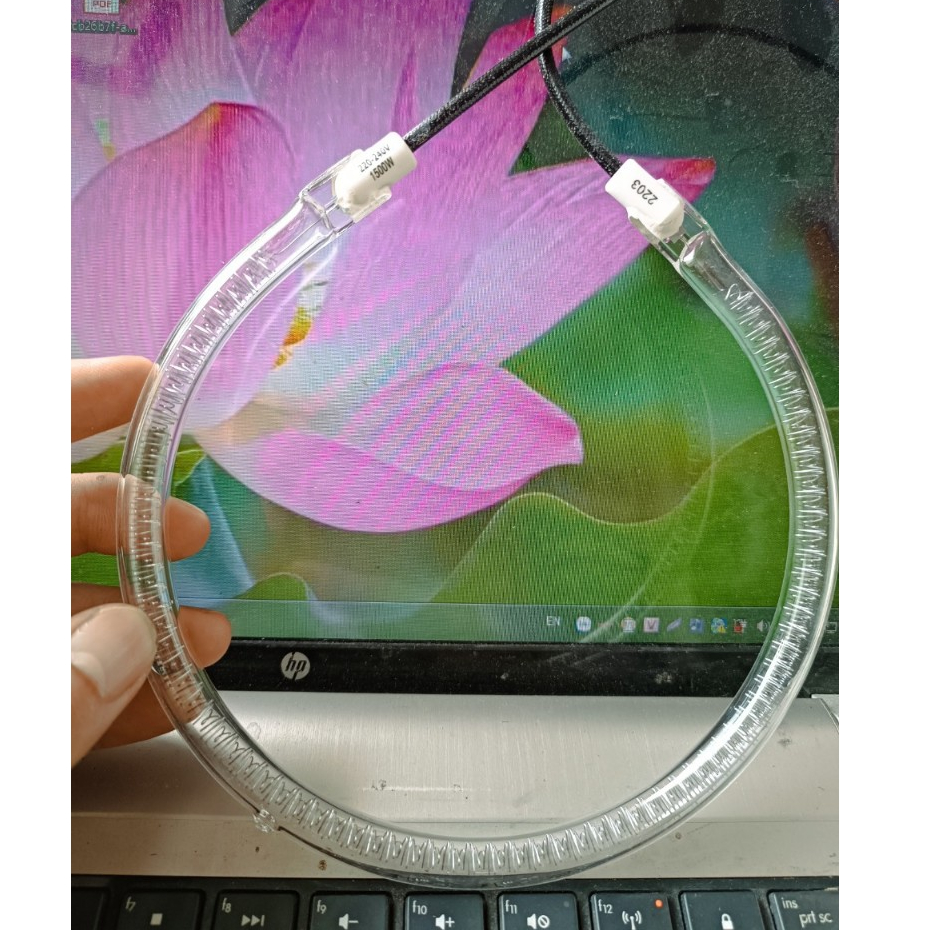 Bóng đèn tròn lò nướng công suất 1500W - Bóng đèn lò nướng thủy tinh, nồi chiên không dầu 15cm