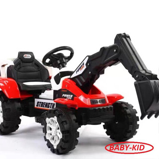 Xe cẩu điện cho bé BABY-KID động cơ lớn cho bé thoải mái di chuyển trên mọi địa hình, có nhạc, còi (Cam-Đỏ-Xanh)