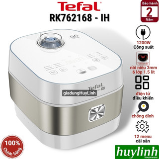 Nồi cơm điện tử cao tần ih tefal rk762168 - 1.5 lít - 1200w