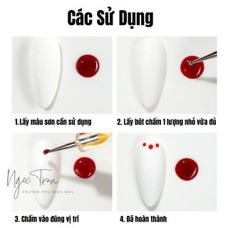 Set 5 Cây Chấm Bi Trang Trí Móng