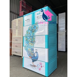 Tủ nhựa duy tân 5 tầng 6 ngăn